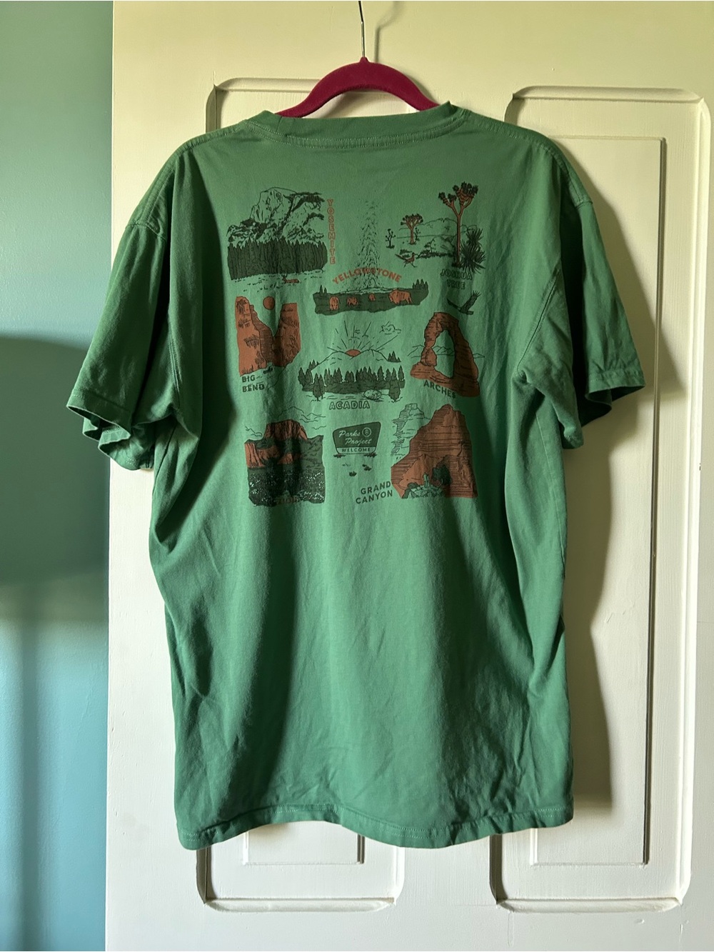 Parks Project Green Graphic Short-Sleeve Tee with Brown Accents